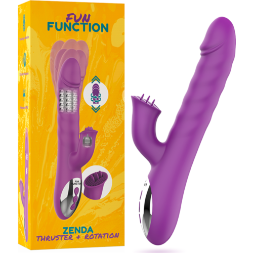 Vibrador Rabbit FUN FUNCTION ZENDA com Estimulação G e Clítoris