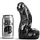 Consolador realista ALL BLACK 17 cm