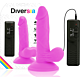 Dildo Realístico Diversia 17cm com Vibração Flexível