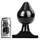 Plug anal ALL BLACK 19 cm com abertura gradual
