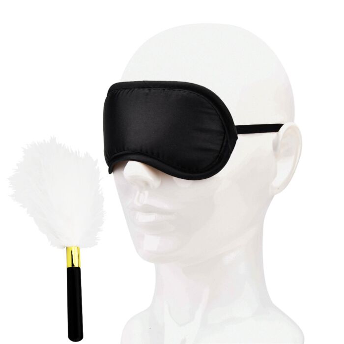 Kit de Brinquedo Erótico Bound to Play Máscara Ocular e Varinha de Plumas Kit de Brinquedo Erótico Bound to Play Máscara Ocular e Varinha de Plumas