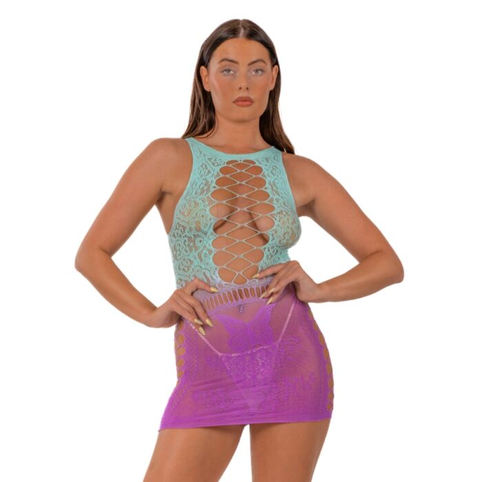 Vestido Mini Lace by LJ com Detalhes de Laço Vestido Mini Lace by LJ com Detalhes de Laço
