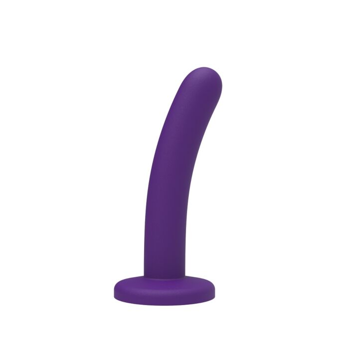 Dildo Mina Silk Curved 5 Inch com base de sucção Dildo Mina Silk Curved 5 Inch com base de sucção