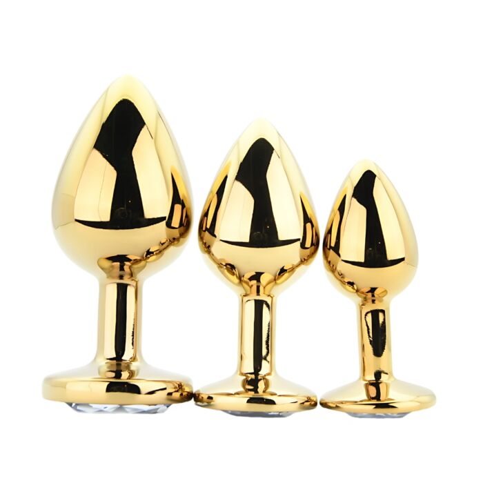 Set de 3 Butt Plugs Toosh com Base Decorada Set de 3 Butt Plugs Toosh com Base Decorada