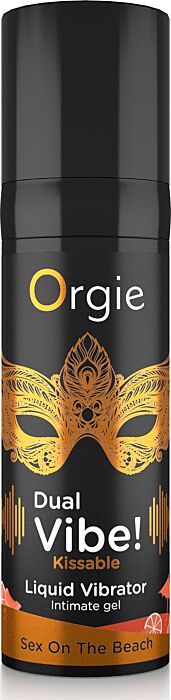 Gel Estimulante Orgie Dual Vibe com Sabor Tropical