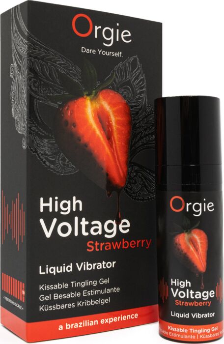 Gel Estimulante Orgie High Voltage com Sabor a Fresa Gel Estimulante Orgie High Voltage com Sabor a Fresa