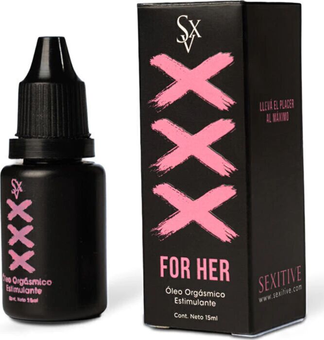 Óleo Intimo SEXITIVE XXX For Her 15ml com Gengibre e Alecrim