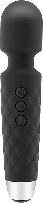 Massajador S Pleasures The Wand Black com Cabeçal Flexível Massajador S Pleasures The Wand Black com Cabeçal Flexível