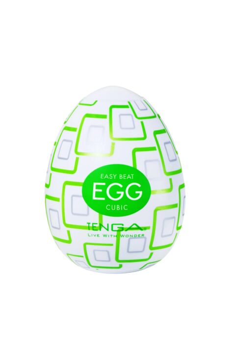 Masturbador Tenga Egg Cubic com texturas internas