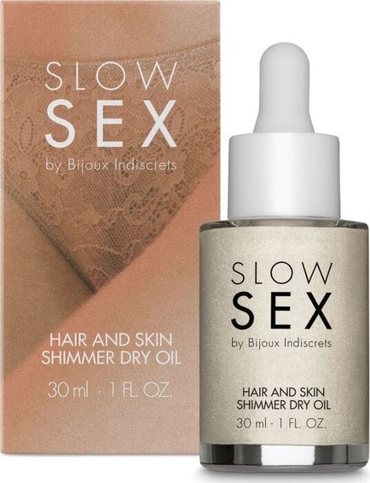 Óleo seco iluminador BIJOUX SLOW SEX 30 ml Óleo seco iluminador BIJOUX SLOW SEX 30 ml