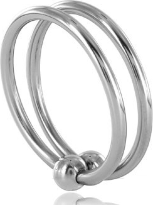 Anilha Pénis Metal Hard Double 32mm Estilo BDSM