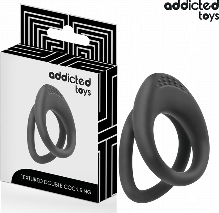 Anel Duplo Addicted Toys Texturizado para Prazer
