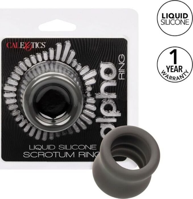 Anel de estiramento de escroto Alpha: Melhore seu prazer com este anel elástico e confortável