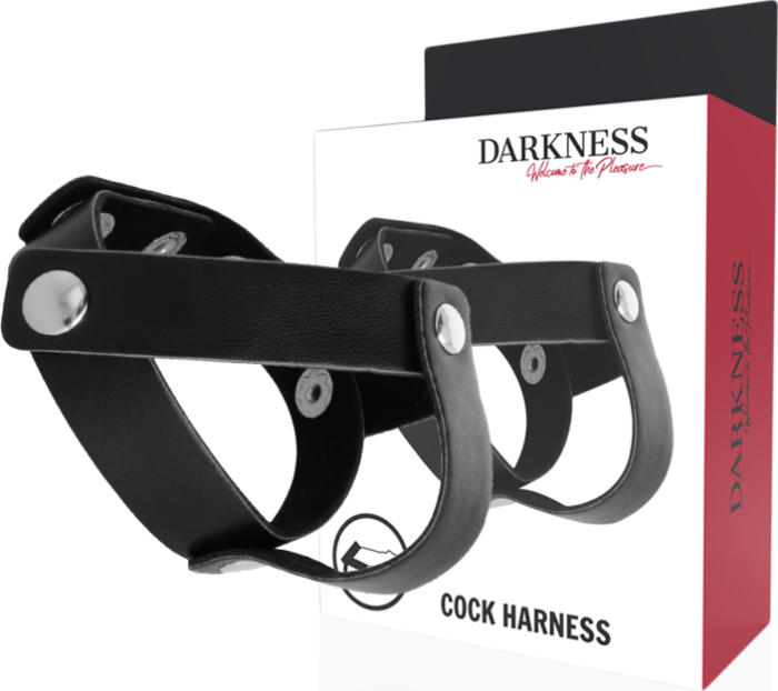 Anel Pene DARKNESS Sensations | Ajustável para Pênis e Testículos