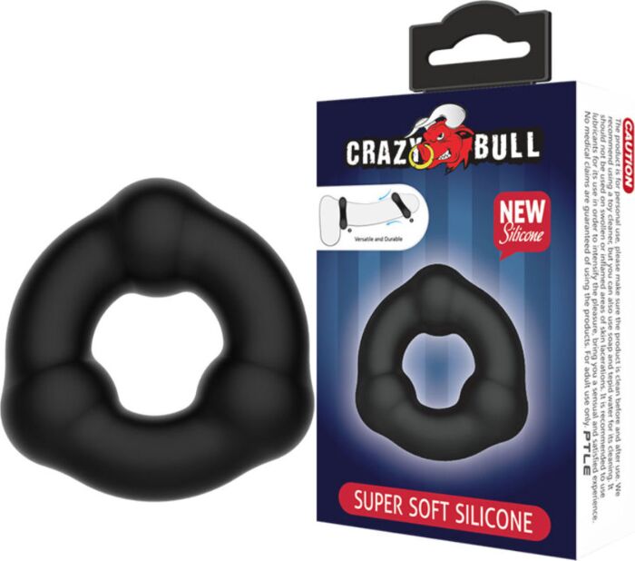 Anel de Silicone Crazy Bull com Nódulos para Conforto