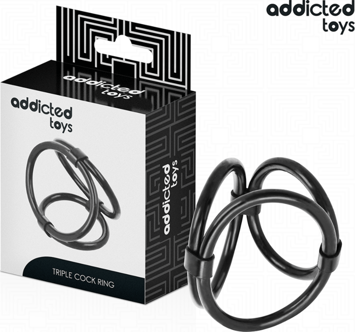 Anel Triplo Addicted Toys Ajuste Confortável