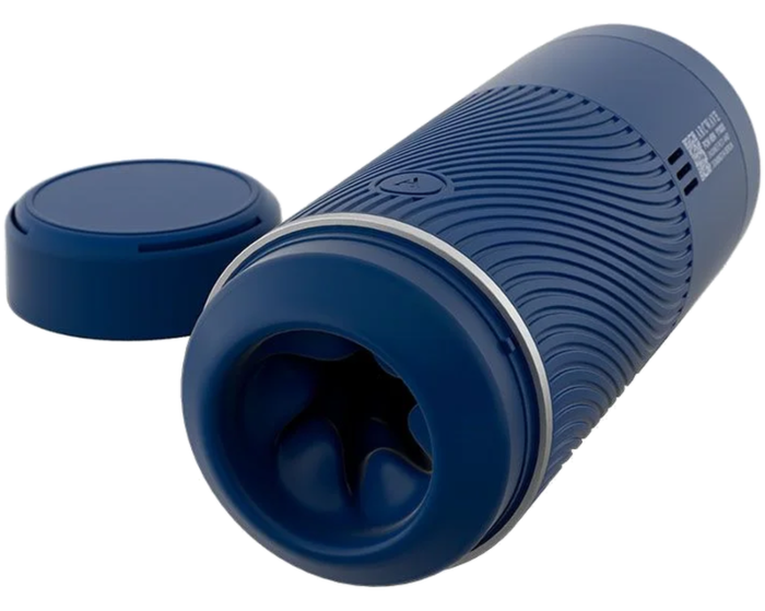 Masturbador manual ARCWAVE Pow com controlo de sucção azul