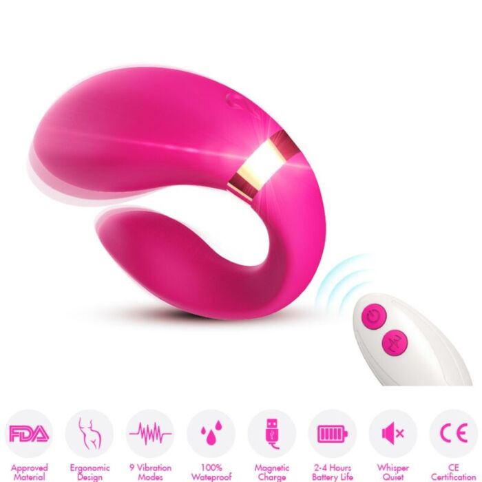 Vibrador ARMONY CRESCENT para Casais com Controlo Remoto Vibrador ARMONY CRESCENT para Casais com Controlo Remoto