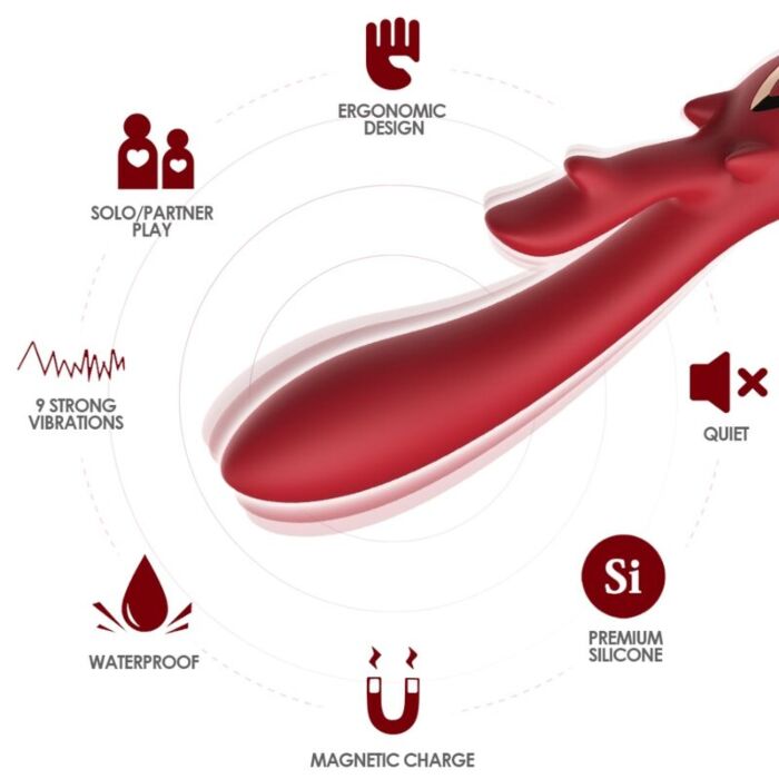 Vibrador Rabbit Armony Elk com Estimulação Intensa Vibrador Rabbit Armony Elk com Estimulação Intensa