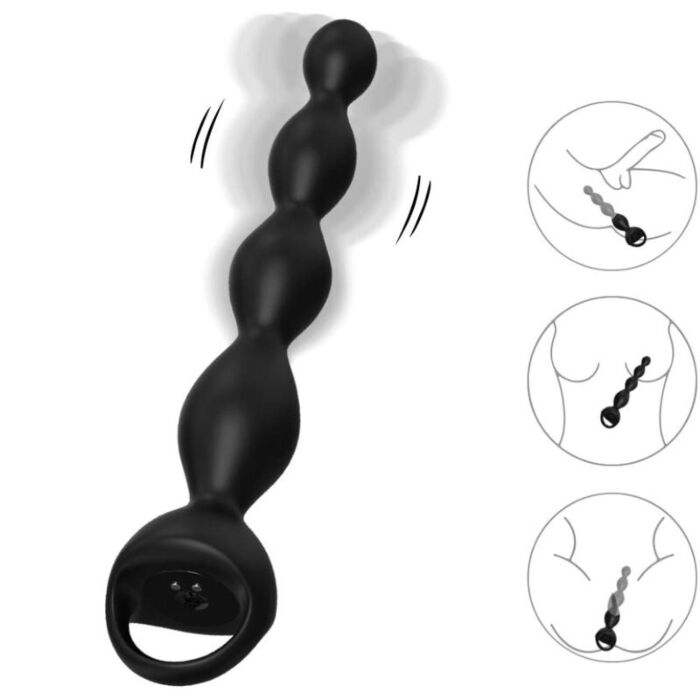 Plug Anal ARMONY com vibrador e 9 modos de vibração Plug Anal ARMONY com vibrador e 9 modos de vibração