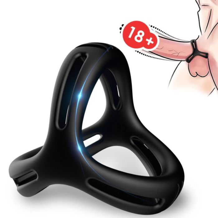 X-Ring Multiposição Preto ARMONY para Atração Masculina X-Ring Multiposição Preto ARMONY para Atração Masculina