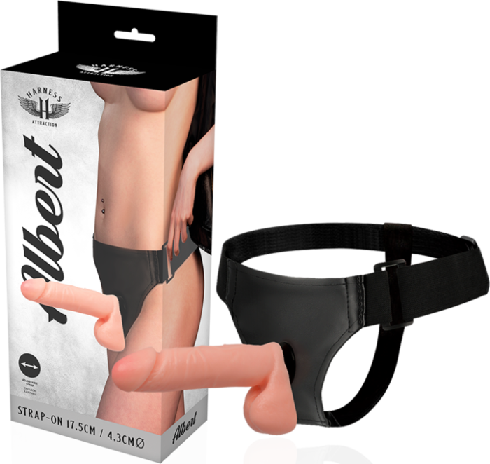 Atração de arnês - Arnês Albert realista 17,5 x 4,3 cm Atração de arnês - Arnês Albert realista 17,5 x 4,3 cm
