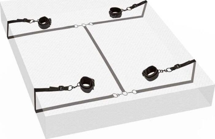 Amarras para a cama - Boundless Bed Restraint - Preto | Brinquedos Sexuais BDSM - Envio Discreto