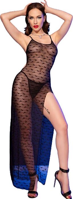 Babydoll Longo Chilirose CR 4707 com Tanga Babydoll Longo Chilirose CR 4707 com Tanga