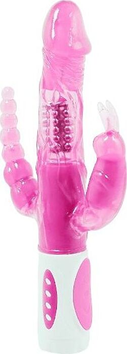 Vibrador Tri-Bunny Giratório