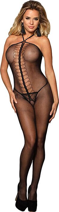 Bodystocking SUBBLIME Preto Halter Tamanho Único