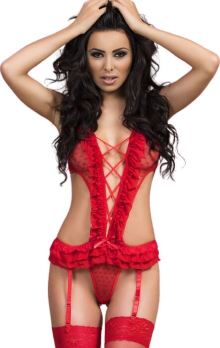 Body Chilirose CR 3086 Sensualidade em Vermelho