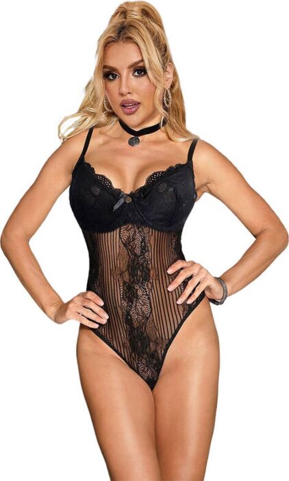 Body SUBBLIME 955618 Preto com Cierre Inferior