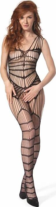 Bodystocking PASSION BS 102 Preto Sensualidade Única