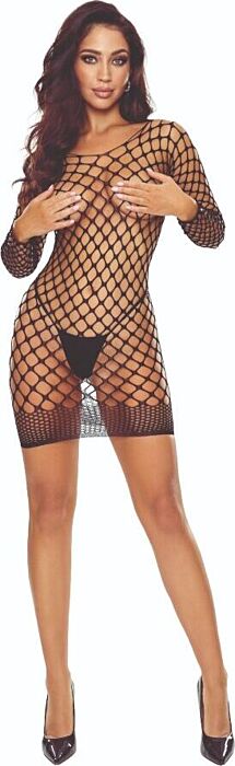 Bodystocking Passion BS108 Rejilla Preto - Sensualidade Bodystocking Passion BS108 Rejilla Preto - Sensualidade