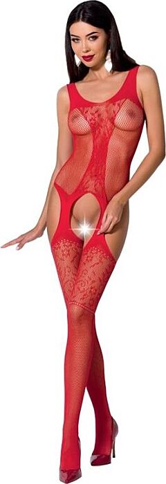 Bodystocking Passion Woman BS072 Vermelho Sexy