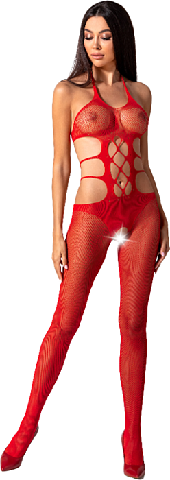 Bodystocking Passion Woman BS084 Sexy Vermelho