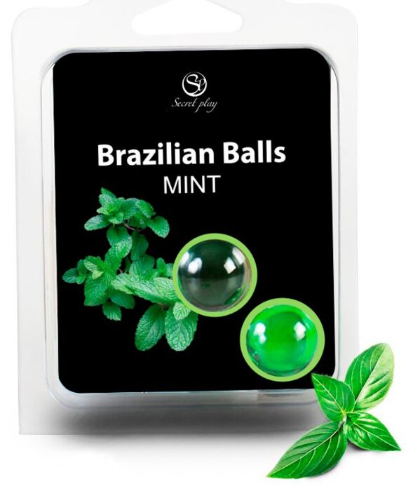 Bolas Brasileiras Secretplay com Lubrificante de Menta