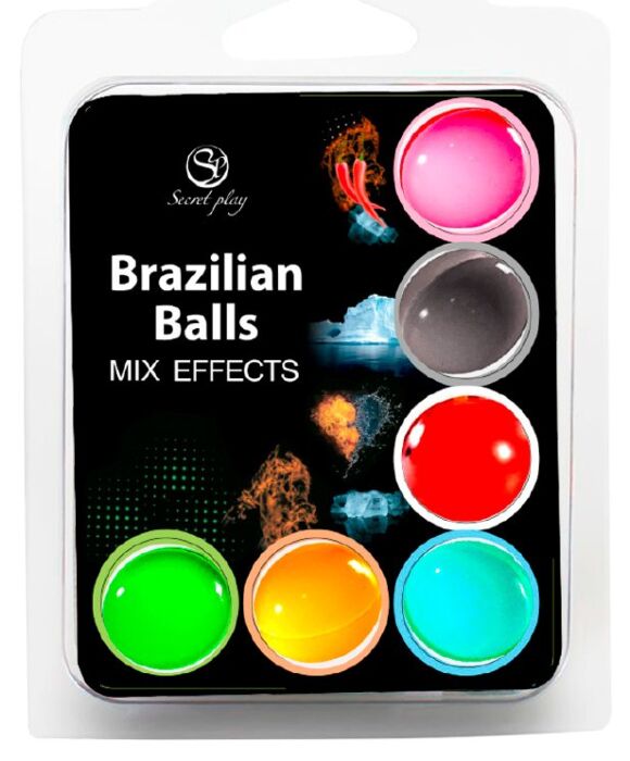 Bolas Brasileiras Secretplay Set 6 com Efeitos Aromáticos