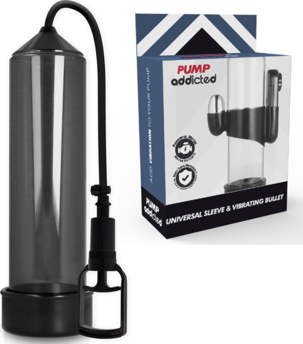 Bomba Ereção Pump Addicted RX7 com Vibrador