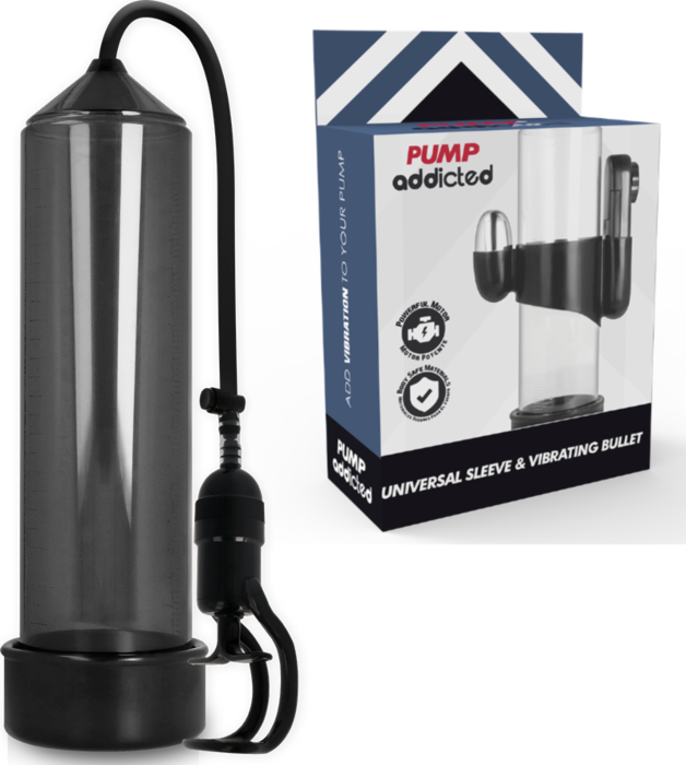 Bomba Erecção Pump Addicted RX5 com Vibrador Bomba Erecção Pump Addicted RX5 com Vibrador