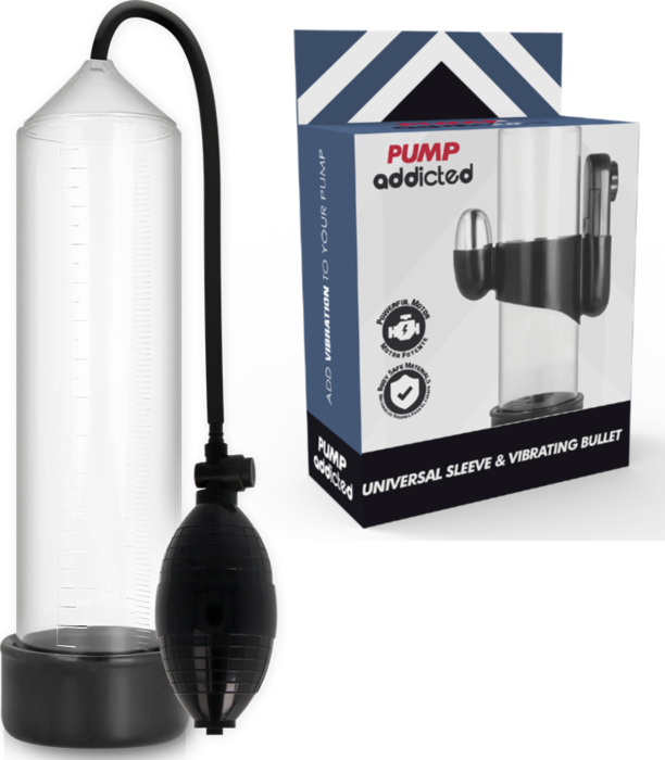 Bomba de Ereção Pump Addicted RX3 com Vibrador