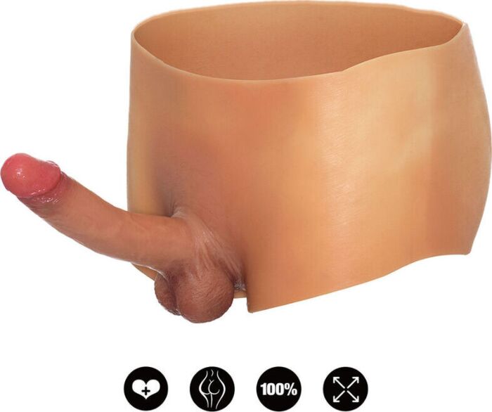 Bóxer com Pene HIDDEN DESIRE 18 cm Natural Tamanho L