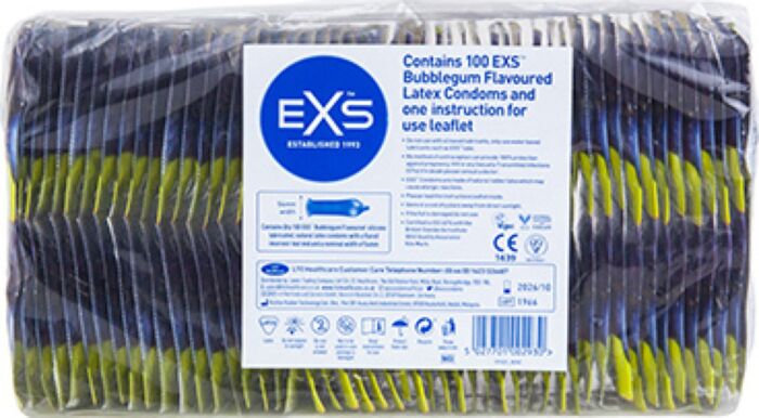 Exs - sabor chiclete - 100 pack