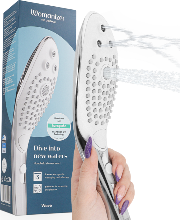 Cabeçal de Ducha Womanizer Wave Estimulador Clitoriano Cabeçal de Ducha Womanizer Wave Estimulador Clitoriano