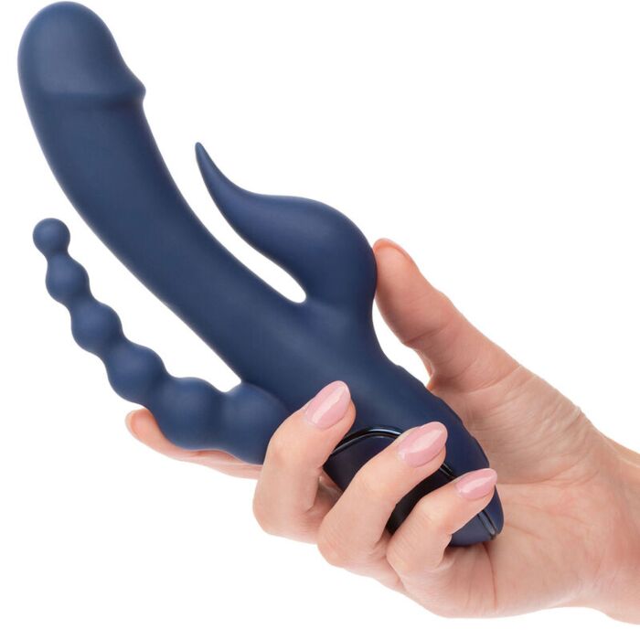 CALEXOTICS - VIBRADOR TRIPLE ORGASM AZUL CALEXOTICS - VIBRADOR TRIPLE ORGASM AZUL