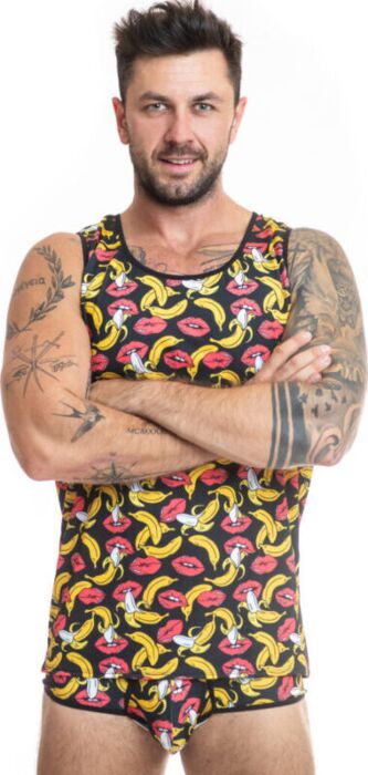 Camisola ANAIS MEN Banana Top XL Estilo Único