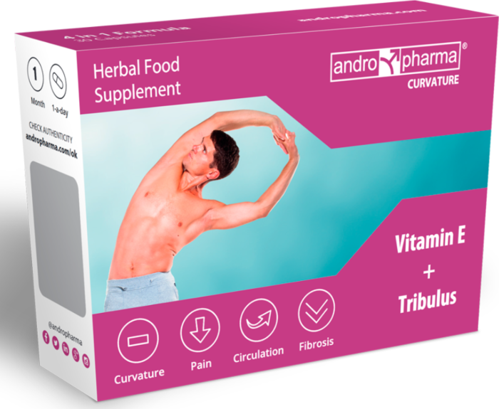 Cápsulas ANDRO MEDICAL Curvature para cuidado masculino Cápsulas ANDRO MEDICAL Curvature para cuidado masculino