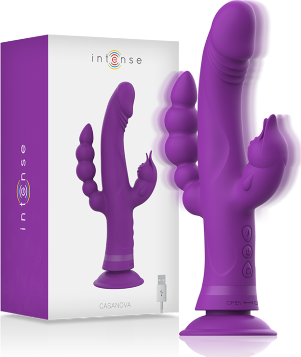 Casanova Triplo Vibrador Roxo Casanova Triplo Vibrador Roxo