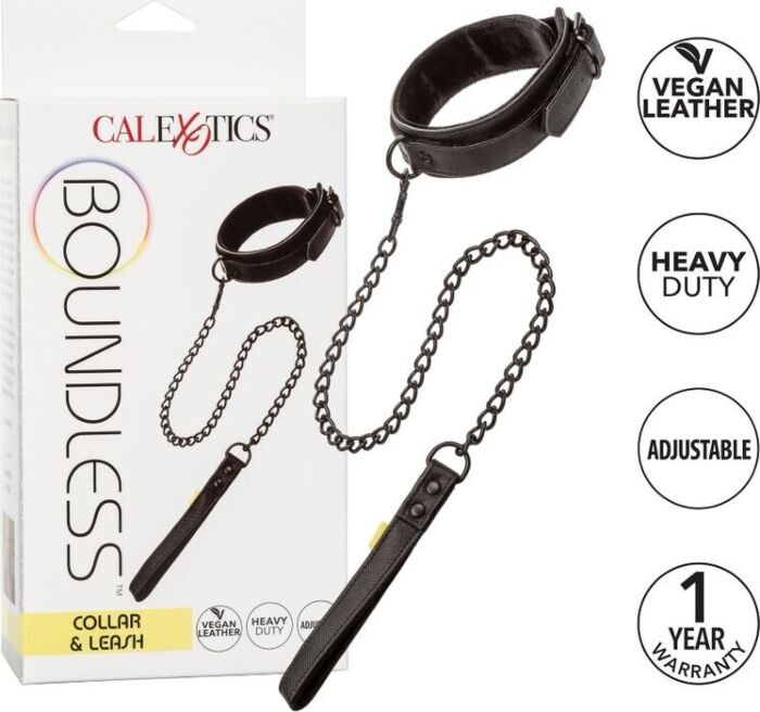 Collar BDSM CalExotics Boundless com Correia