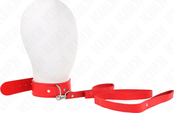 Collar com Correia KINK Vermelho Ajustável